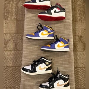 Jordan 1 mid little kids sneaker bundle